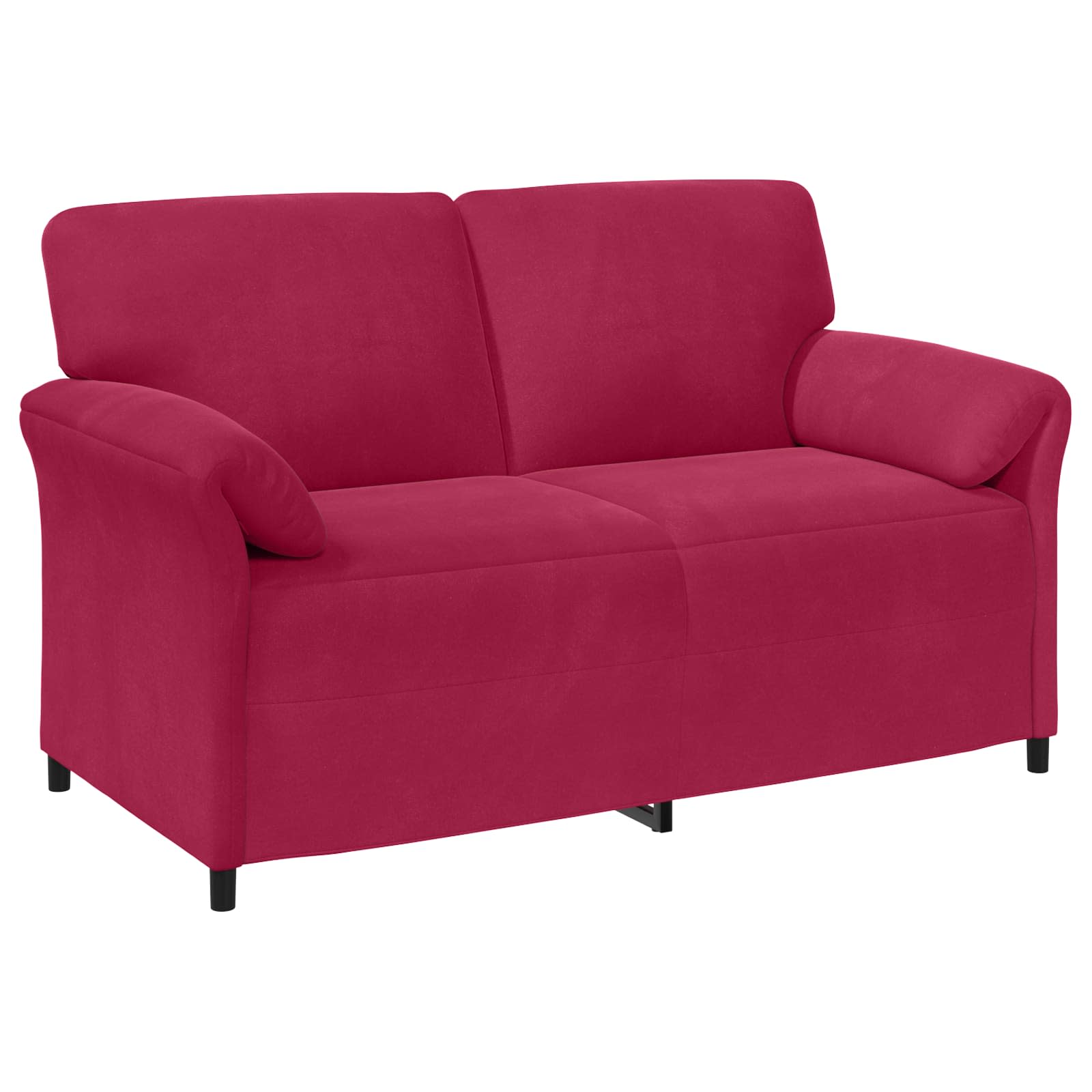 2-Sitzer Sofa Weinrot 158 x 83 x 95 cm Samt