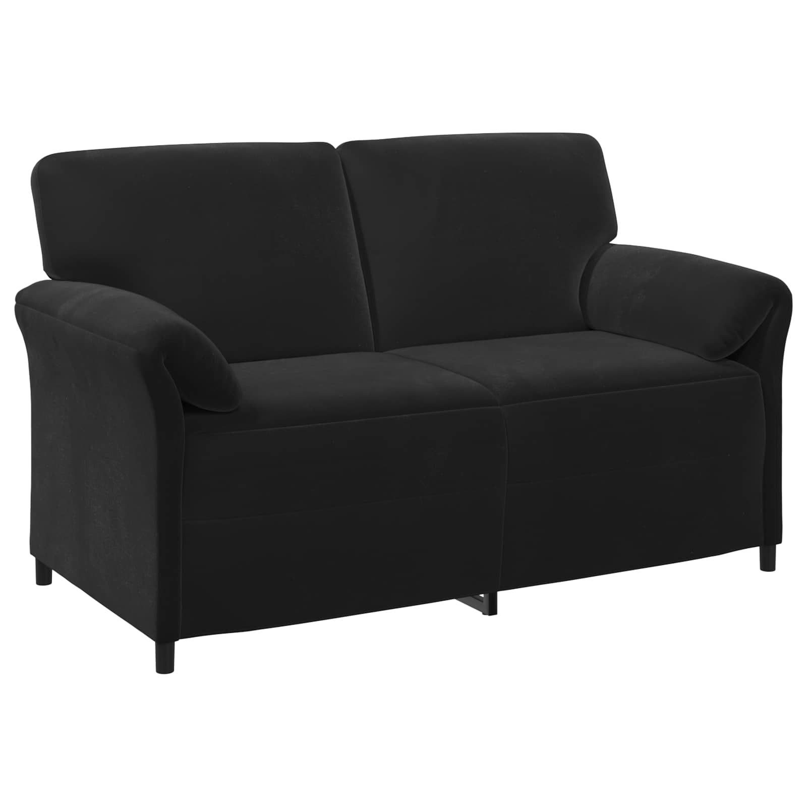 2-Sitzer Sofa Schwarz 158 x 83 x 95 cm Samt