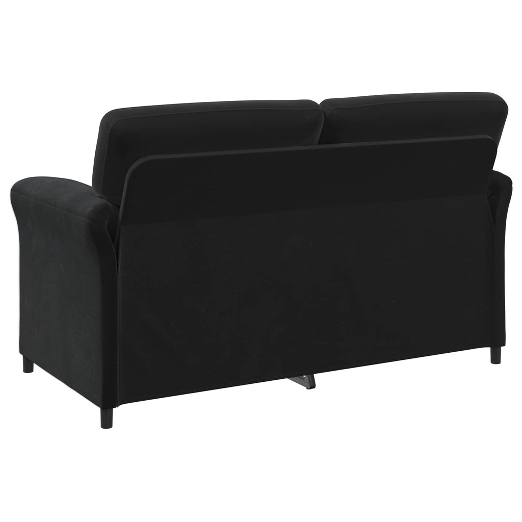 2-Sitzer Sofa Schwarz 158 x 83 x 95 cm Samt