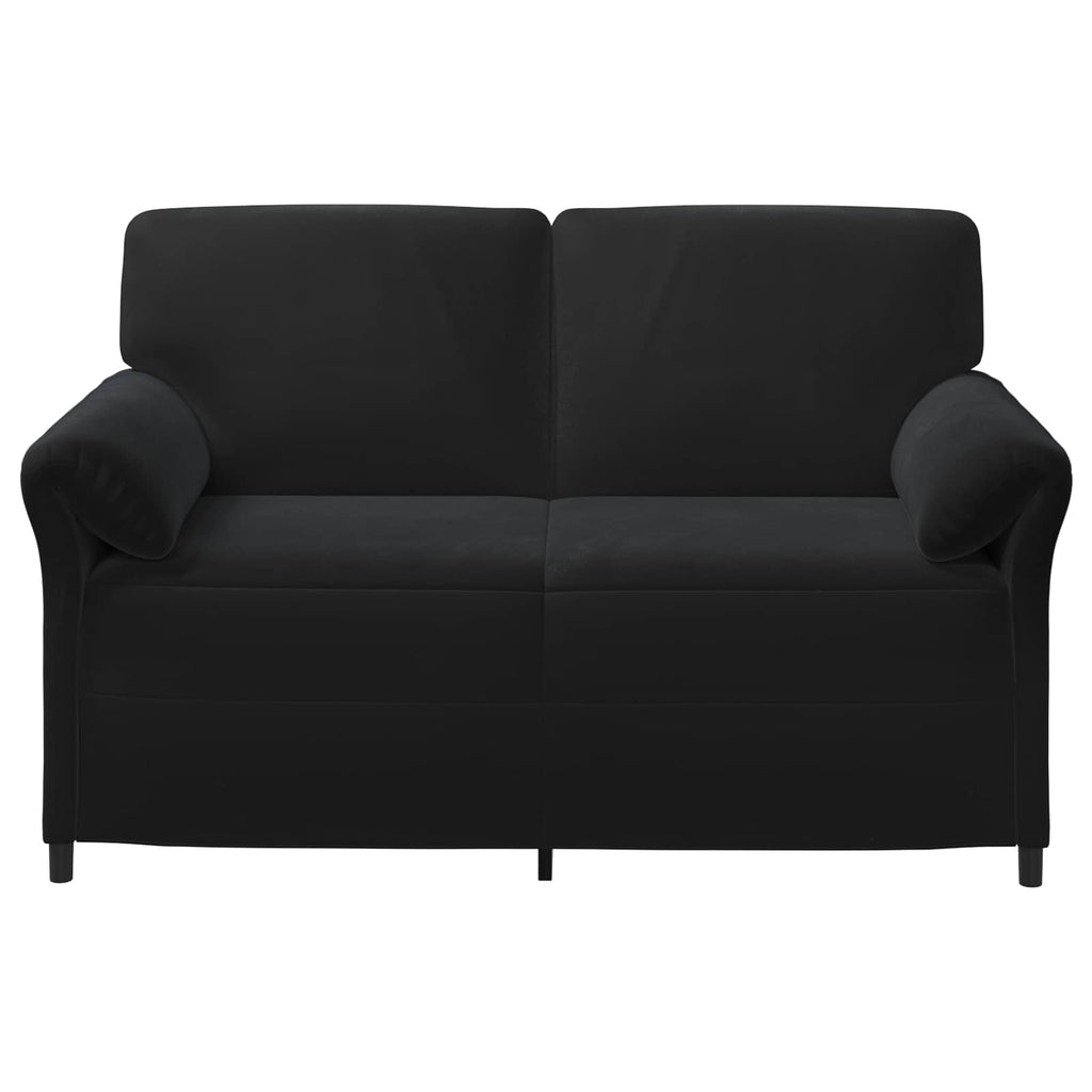 2-Sitzer Sofa Schwarz 158 x 83 x 95 cm Samt