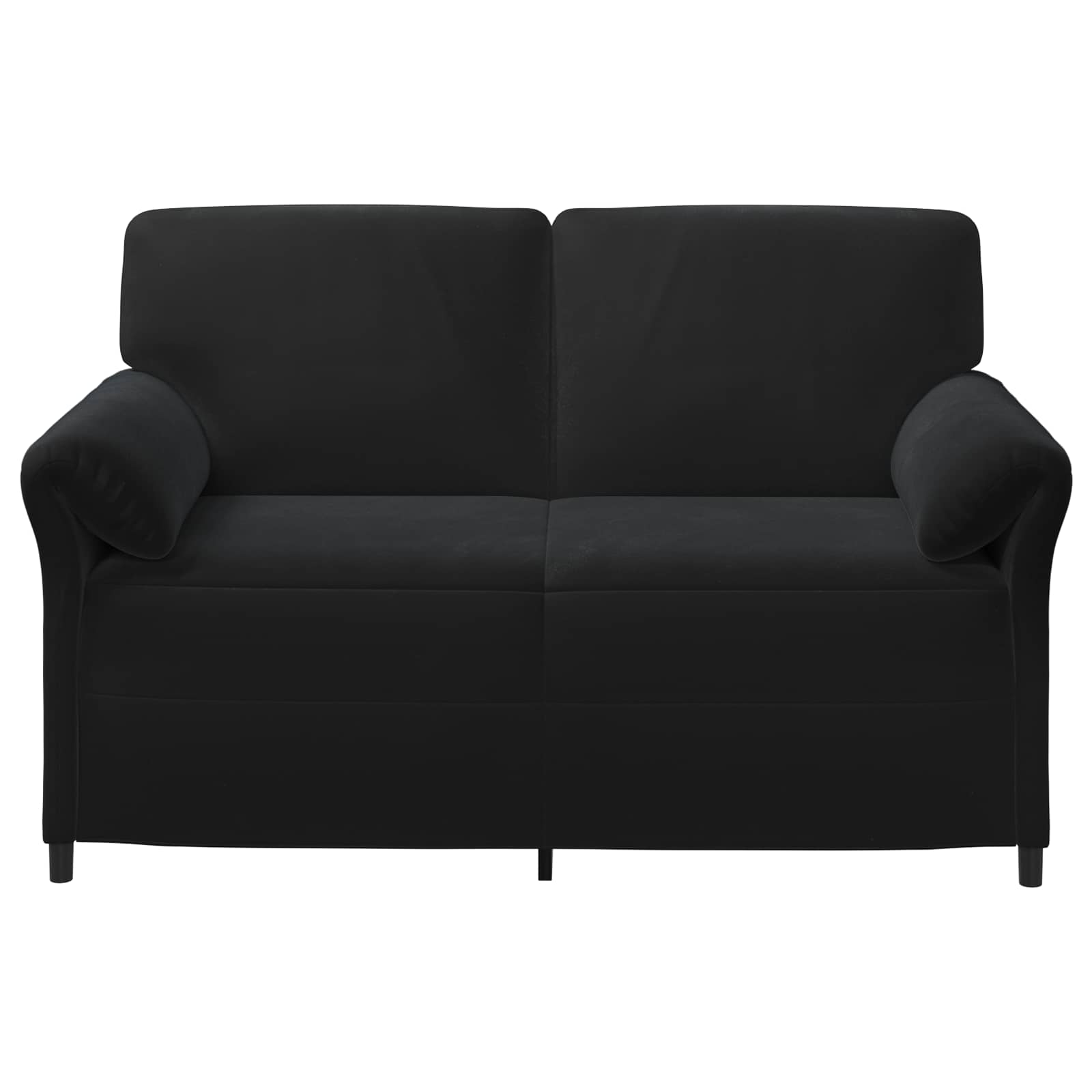 2-Sitzer Sofa Schwarz 158 x 83 x 95 cm Samt