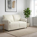 2-Sitzer Sofa Creme 158 x 83 x 95 cm Samt