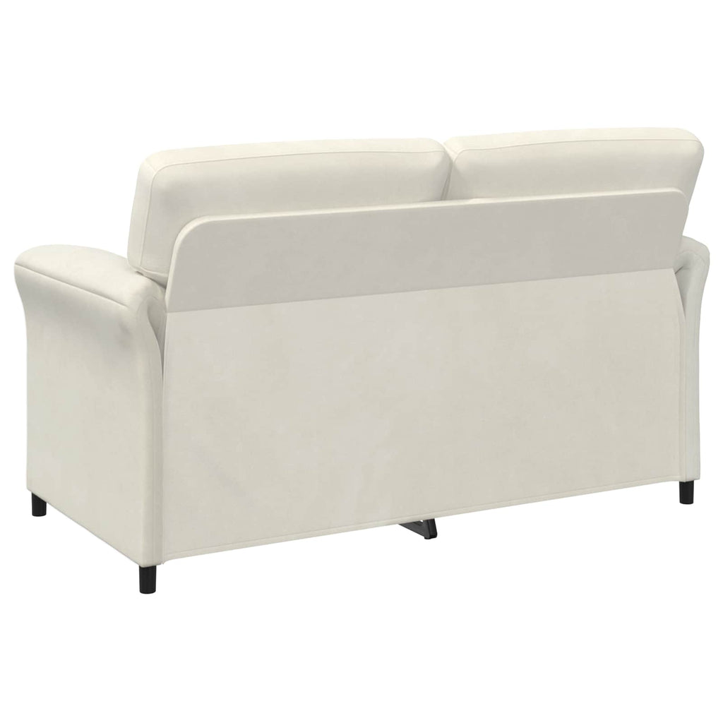 2-Sitzer Sofa Creme 158 x 83 x 95 cm Samt