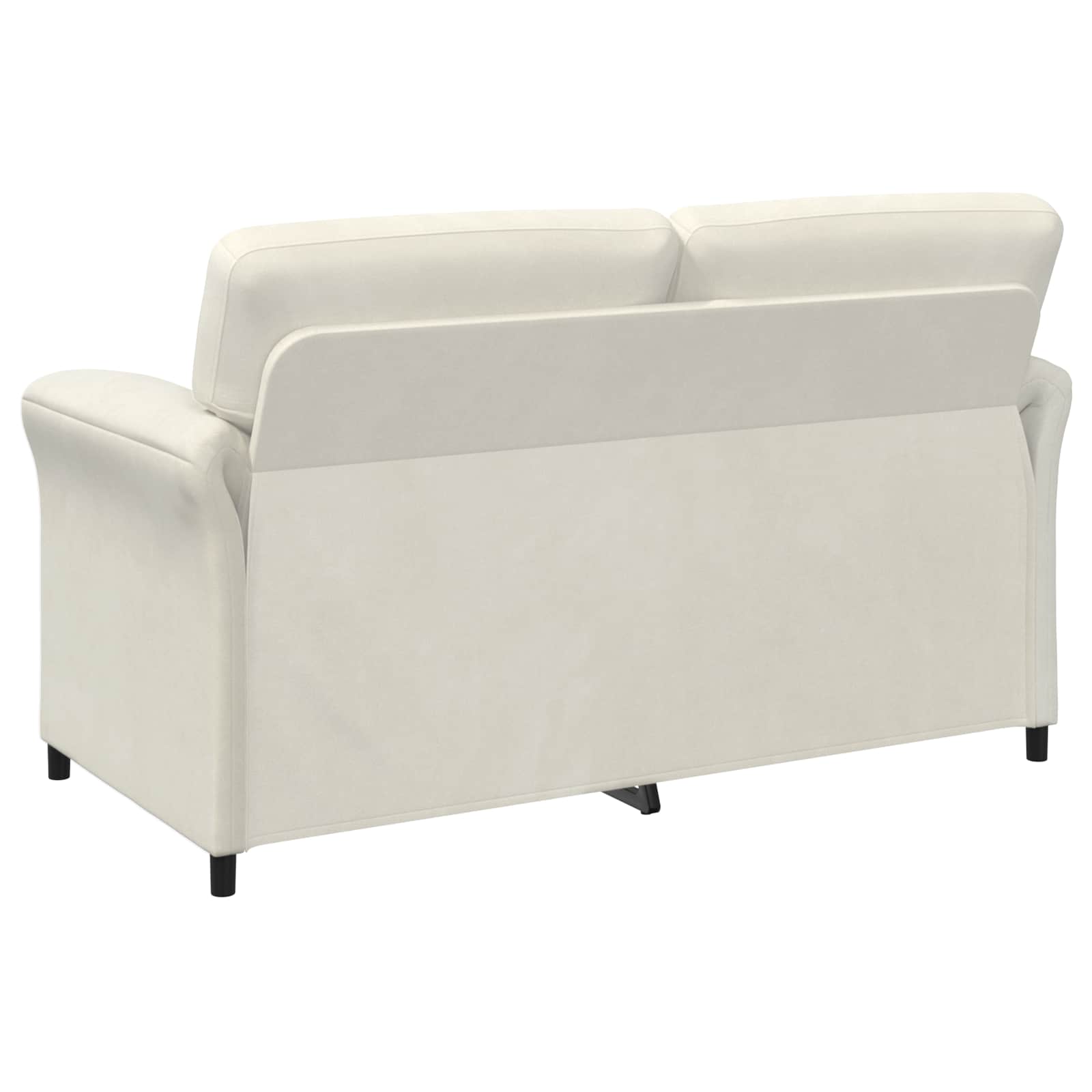 2-Sitzer Sofa Creme 158 x 83 x 95 cm Samt