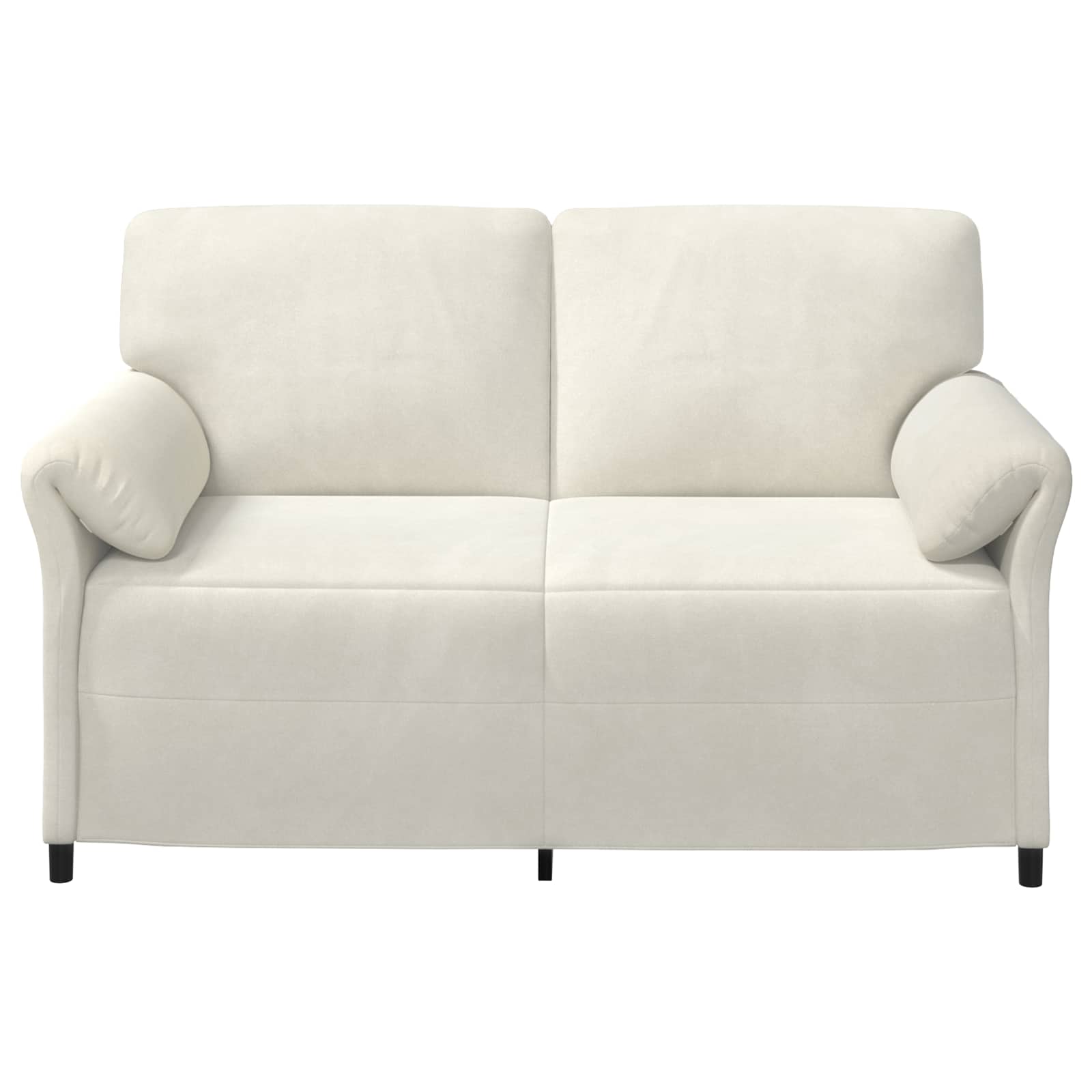 2-Sitzer Sofa Creme 158 x 83 x 95 cm Samt
