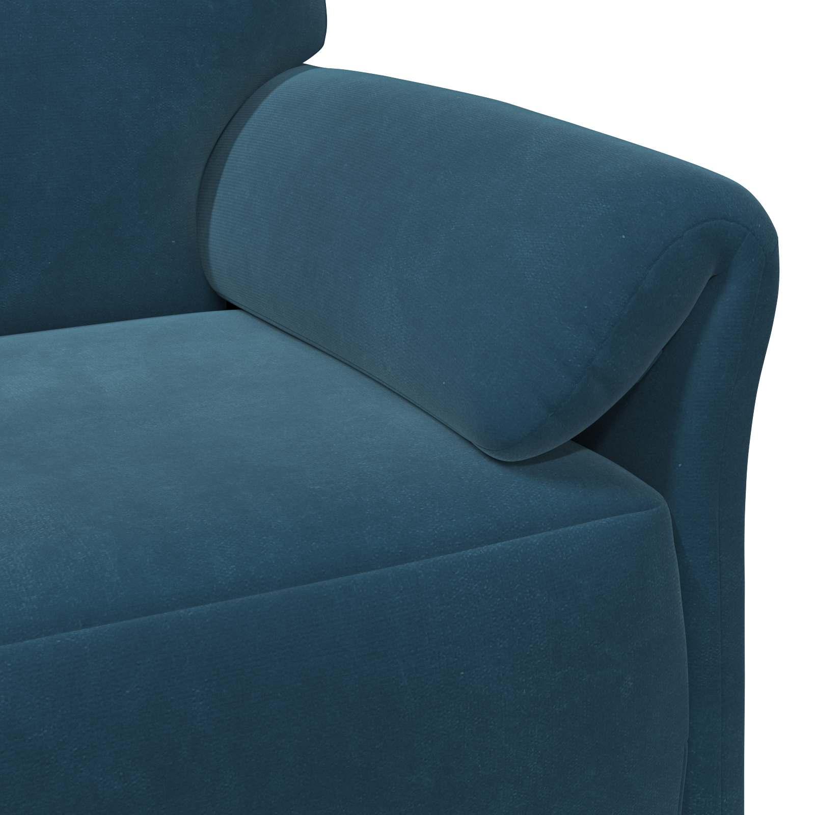 2-Sitzer Sofa Blau 158 x 83 x 95 cm Samt