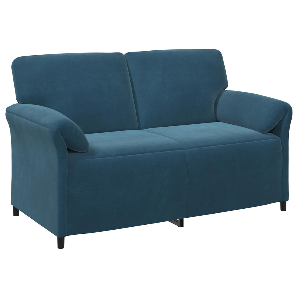 2-Sitzer Sofa Blau 158 x 83 x 95 cm Samt