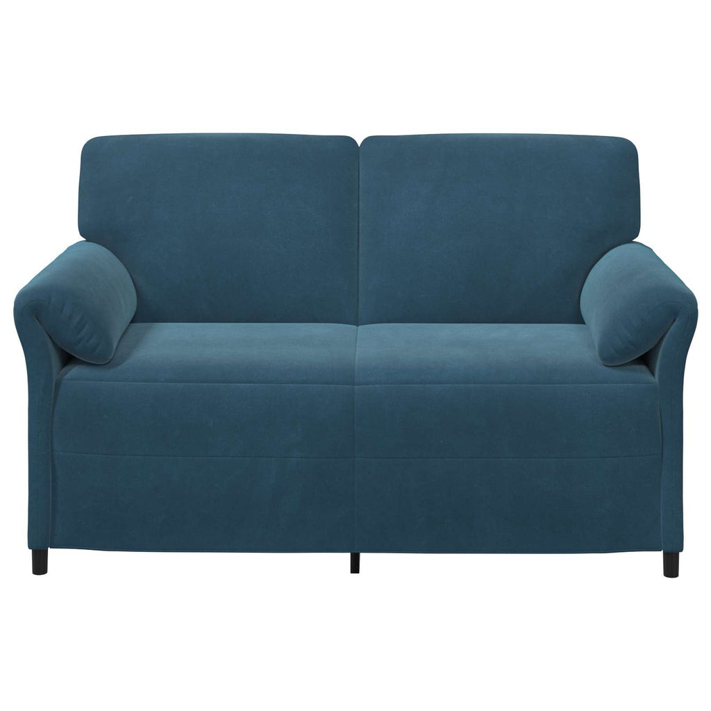 2-Sitzer Sofa Blau 158 x 83 x 95 cm Samt