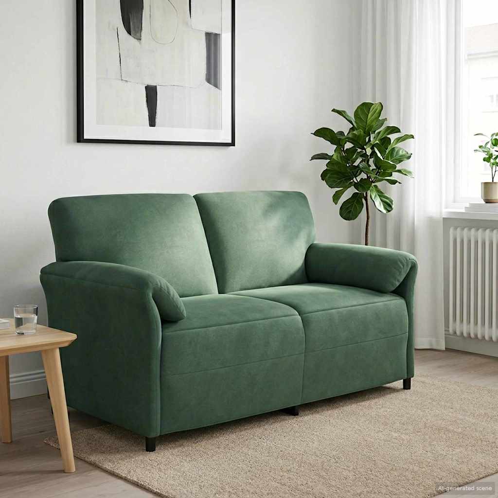 2-Sitzer Sofa Meergrün 158 x 83 x 95 cm Samt