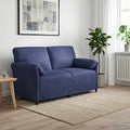 2-Sitzer Sofa Polizeiblau 158 x 83 x 95 cm Samt