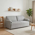 3-Sitzer-Sofa Hellgrau 198 x 83 x 95 cm Samt