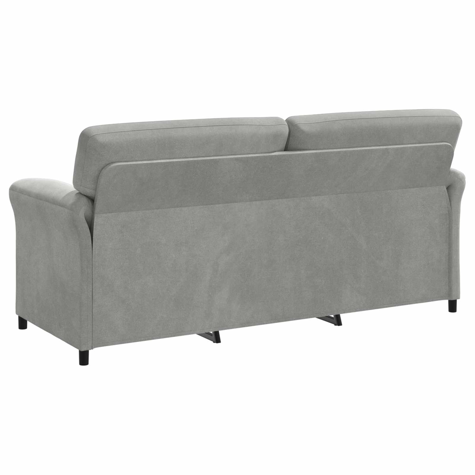 3-Sitzer-Sofa Hellgrau 198 x 83 x 95 cm Samt