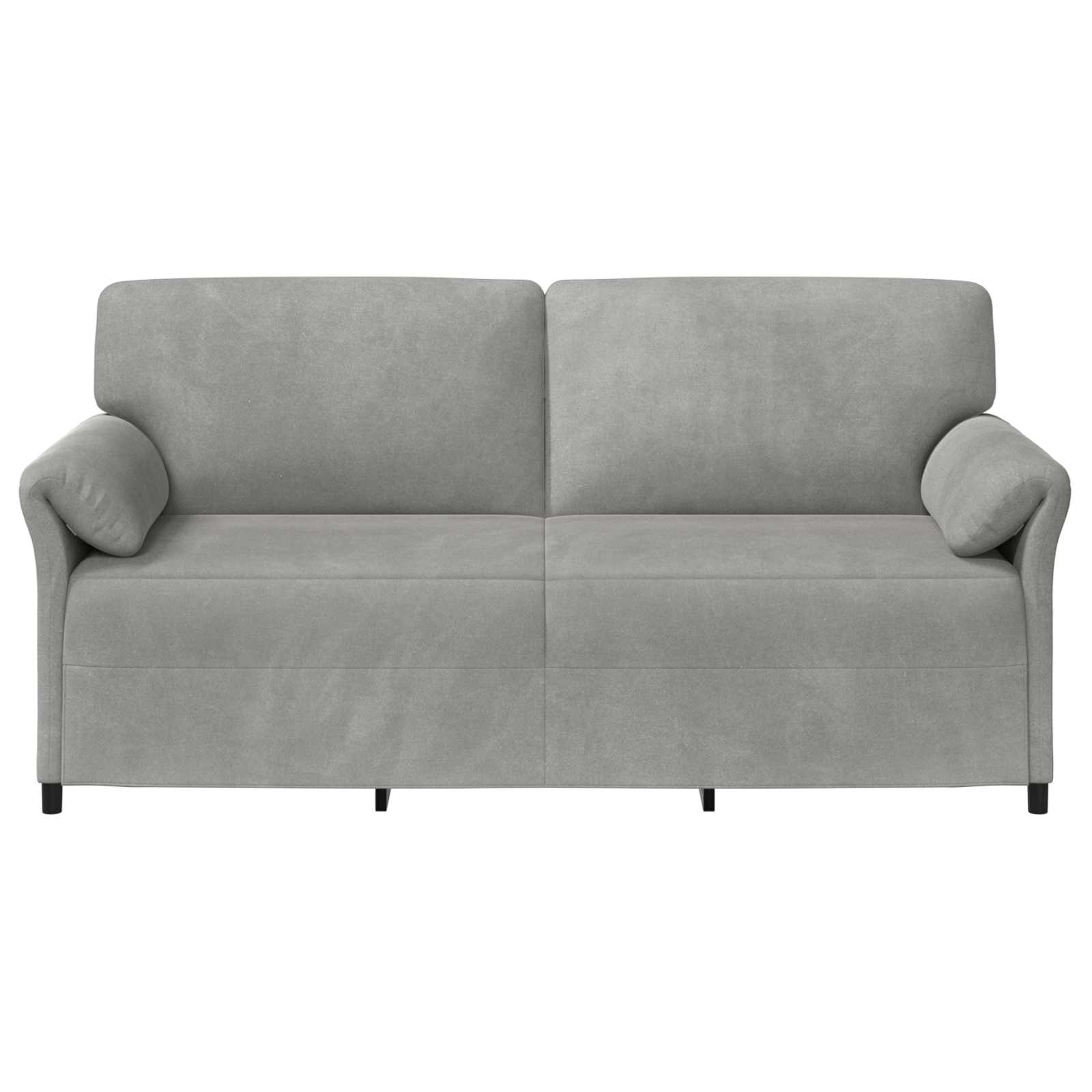 3-Sitzer-Sofa Hellgrau 198 x 83 x 95 cm Samt