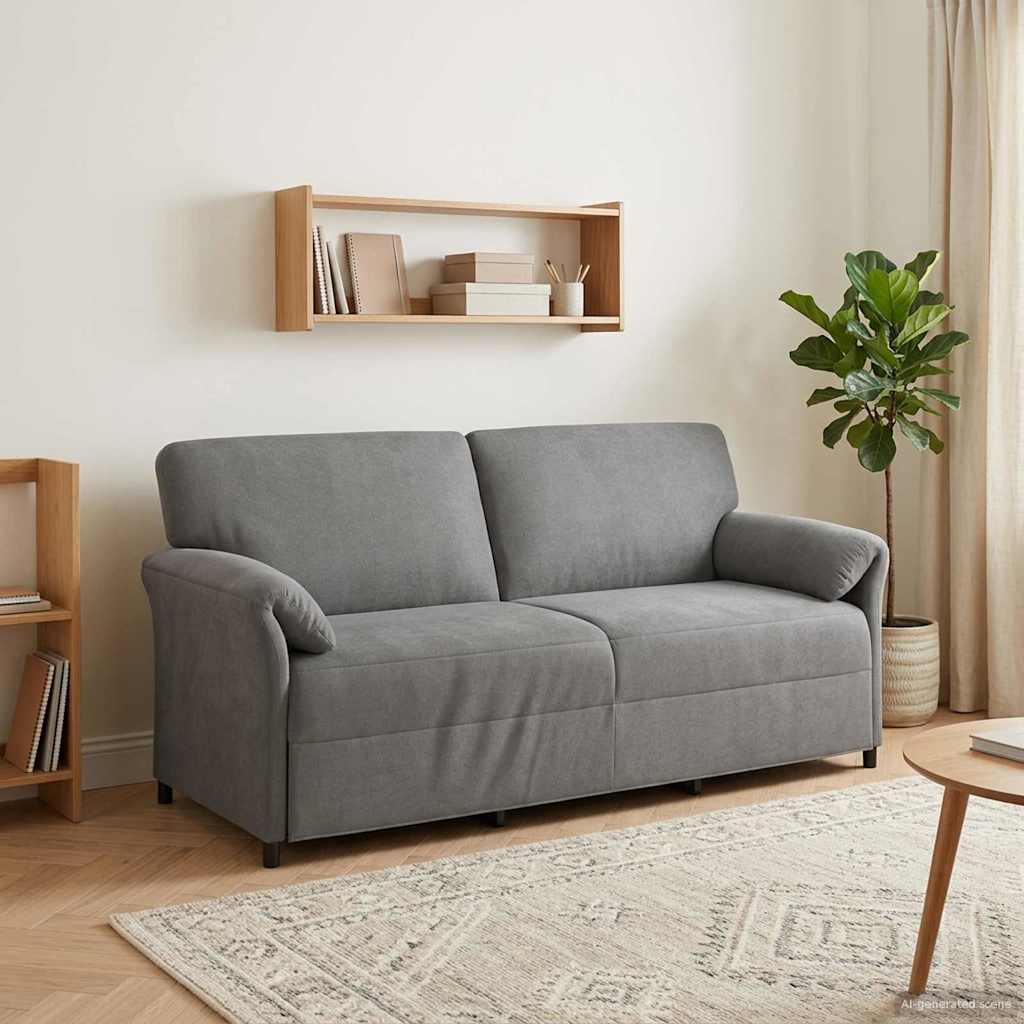 3-Sitzer-Sofa Dunkelgrau 198 x 83 x 95 cm Samt
