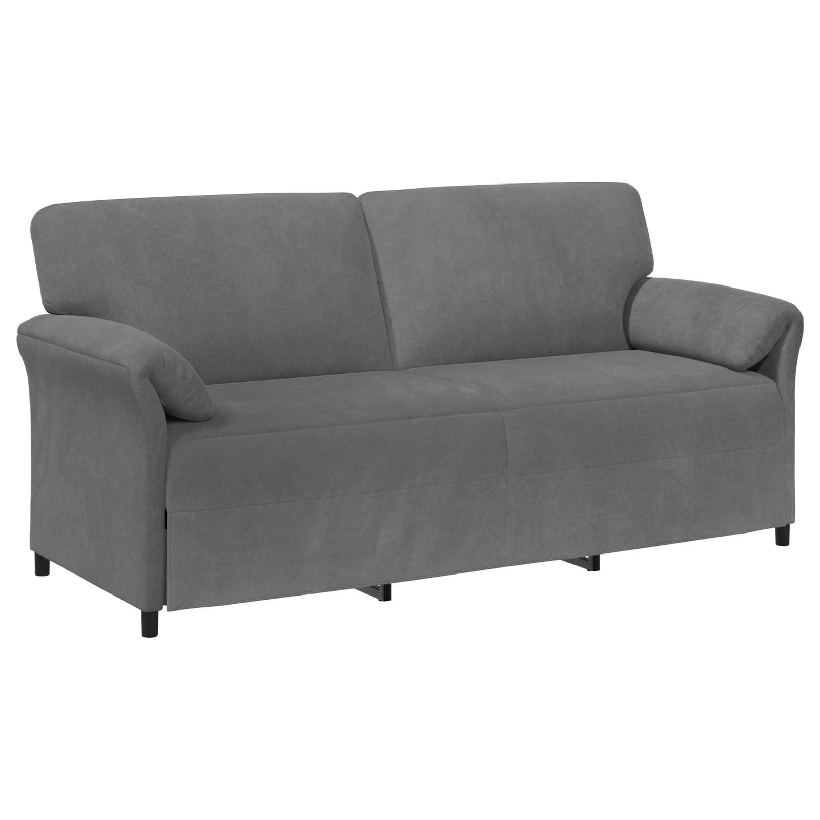 3-Sitzer-Sofa Dunkelgrau 198 x 83 x 95 cm Samt