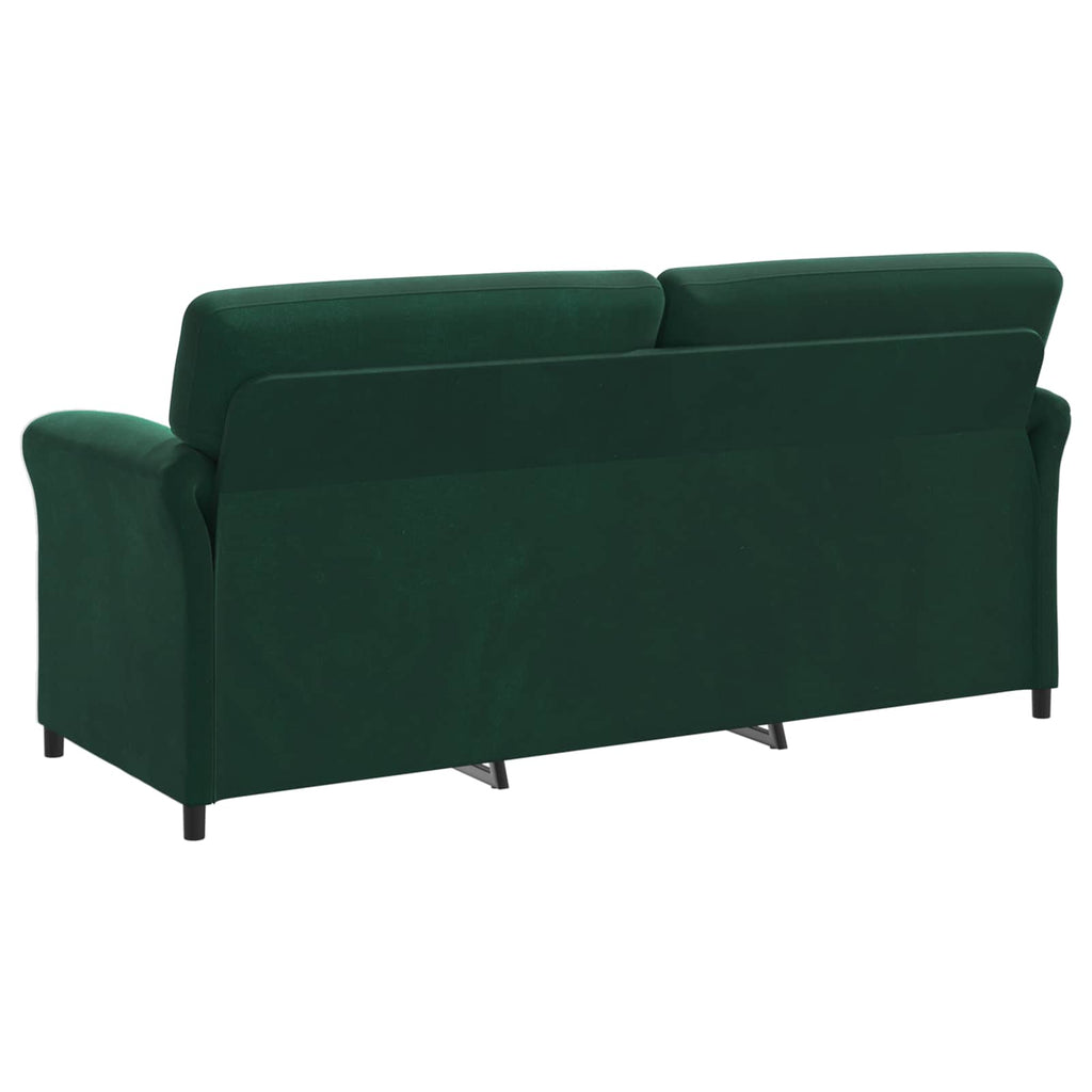 3-Sitzer-Sofa Dunkelgrün 198 x 83 x 95 cm Samt