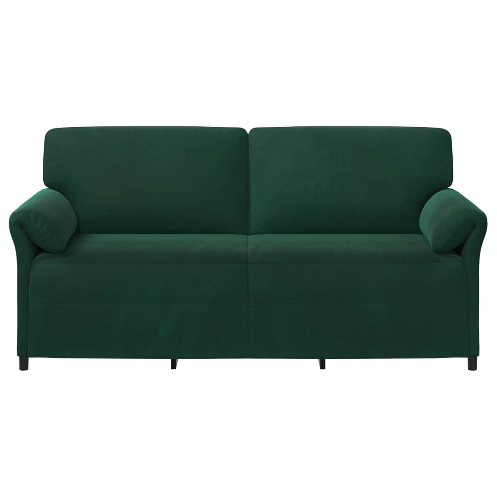 3-Sitzer-Sofa Dunkelgrün 198 x 83 x 95 cm Samt
