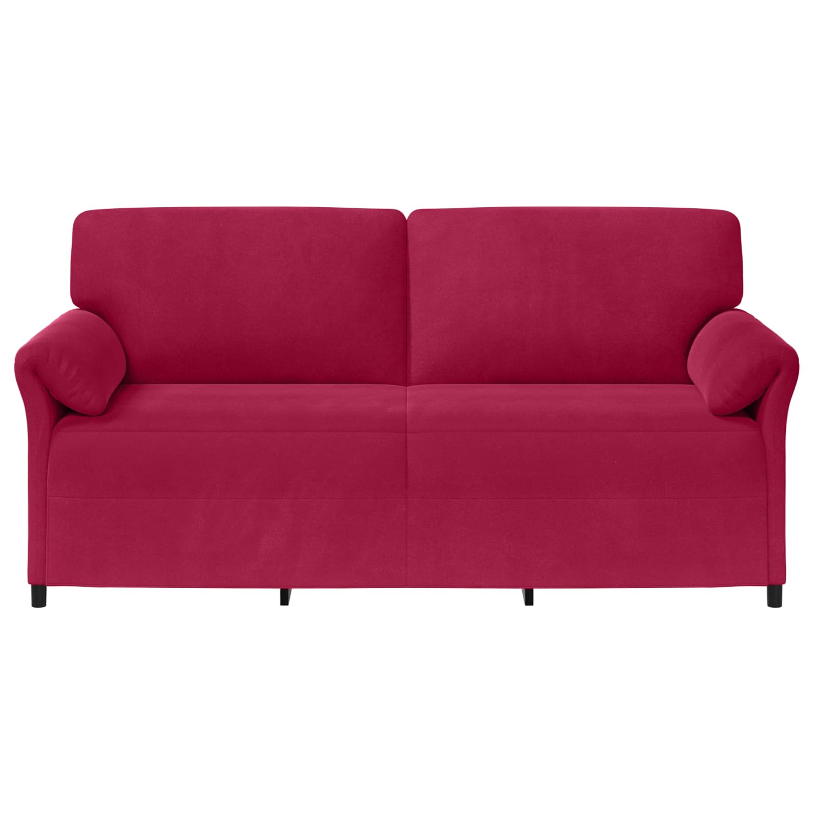 3-Sitzer-Sofa Weinrot 198 x 83 x 95 cm Samt
