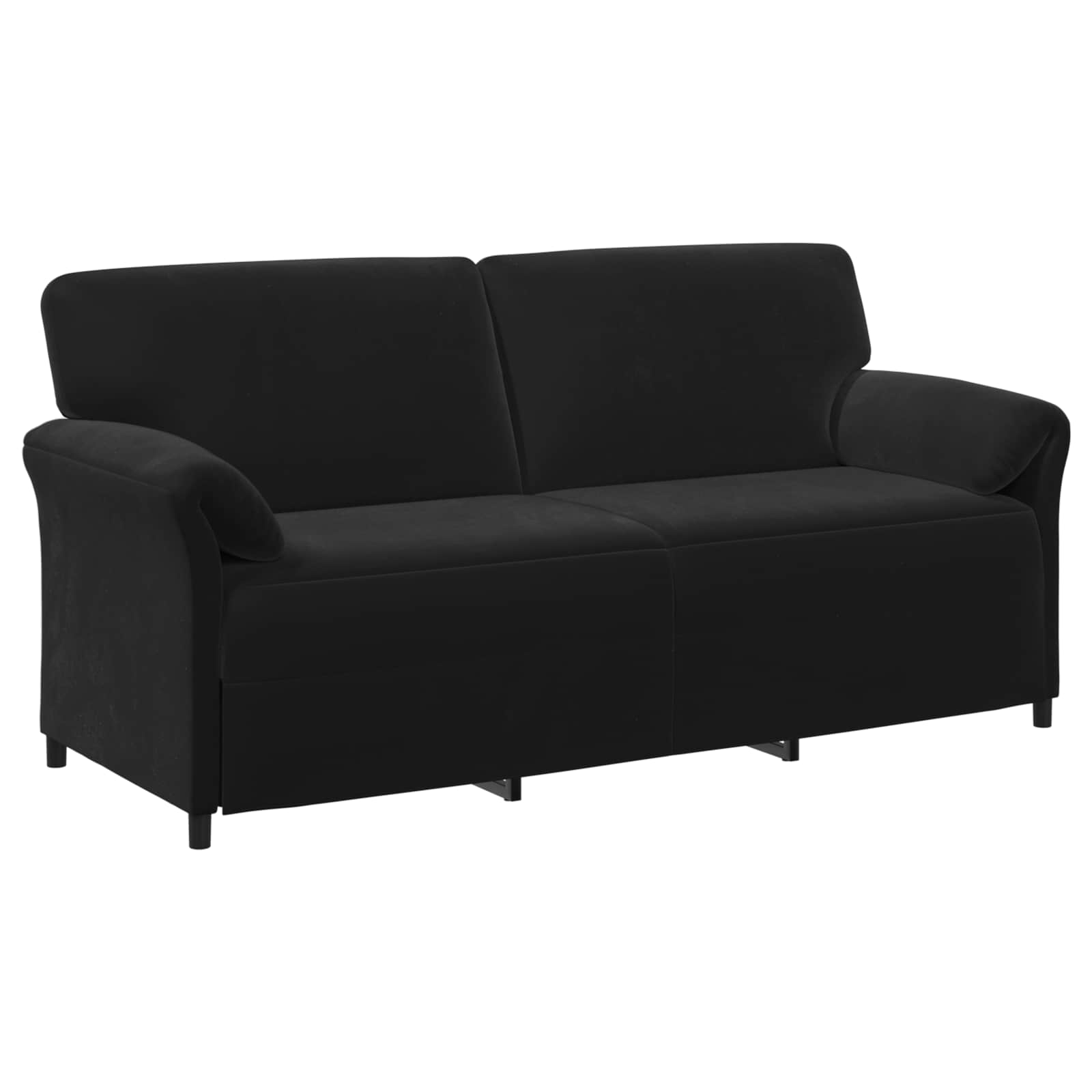 3-Sitzer-Sofa Schwarz 198 x 83 x 95 cm Samt