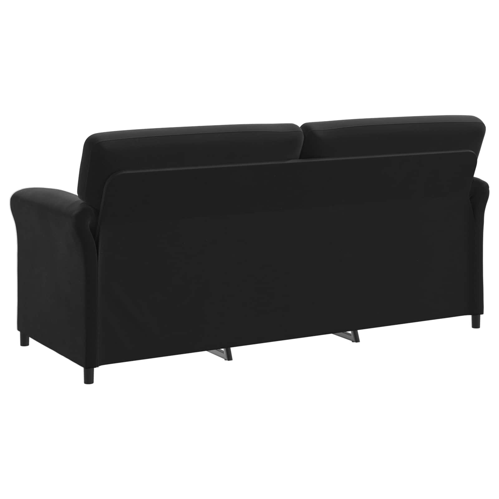 3-Sitzer-Sofa Schwarz 198 x 83 x 95 cm Samt