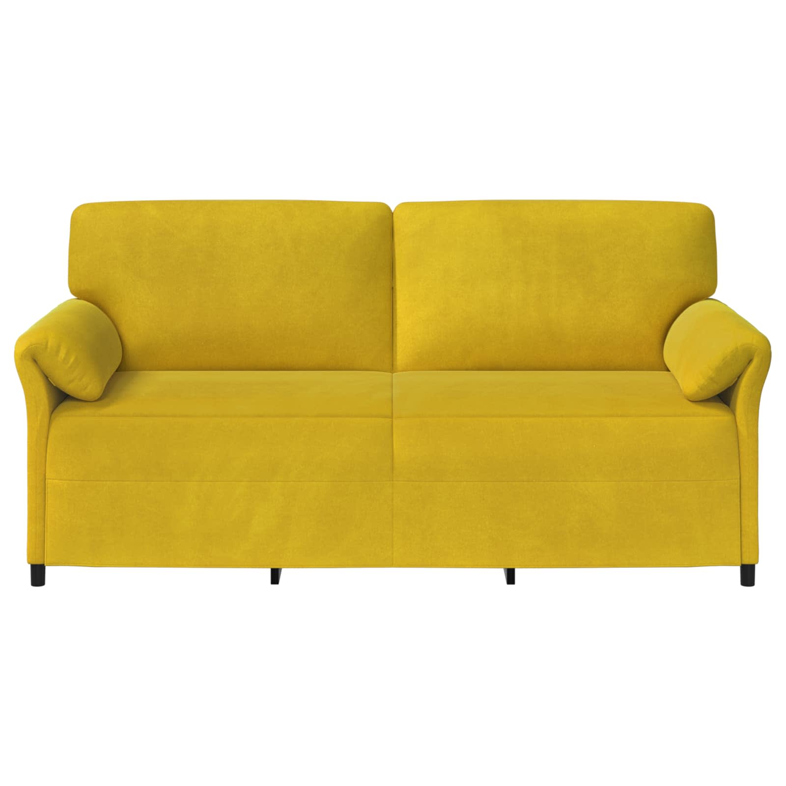 3-Sitzer-Sofa Gelb 198 x 83 x 95 cm Samt