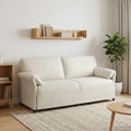 3-Sitzer-Sofa Creme 198 x 83 x 95 cm Samt