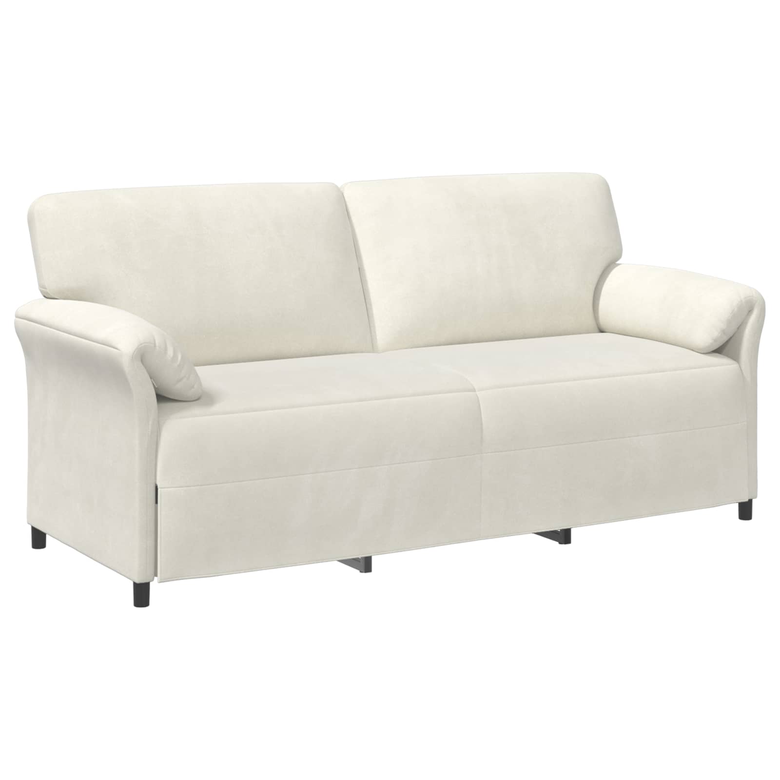 3-Sitzer-Sofa Creme 198 x 83 x 95 cm Samt