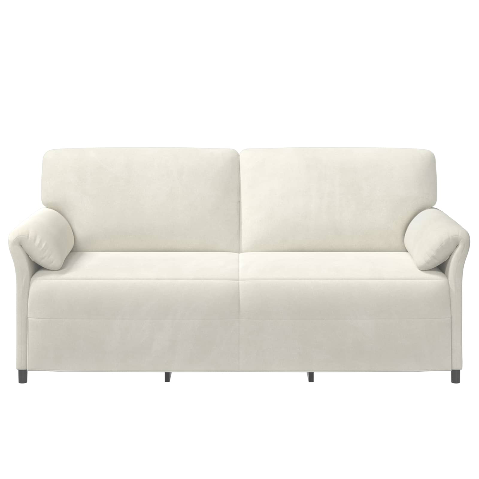 3-Sitzer-Sofa Creme 198 x 83 x 95 cm Samt