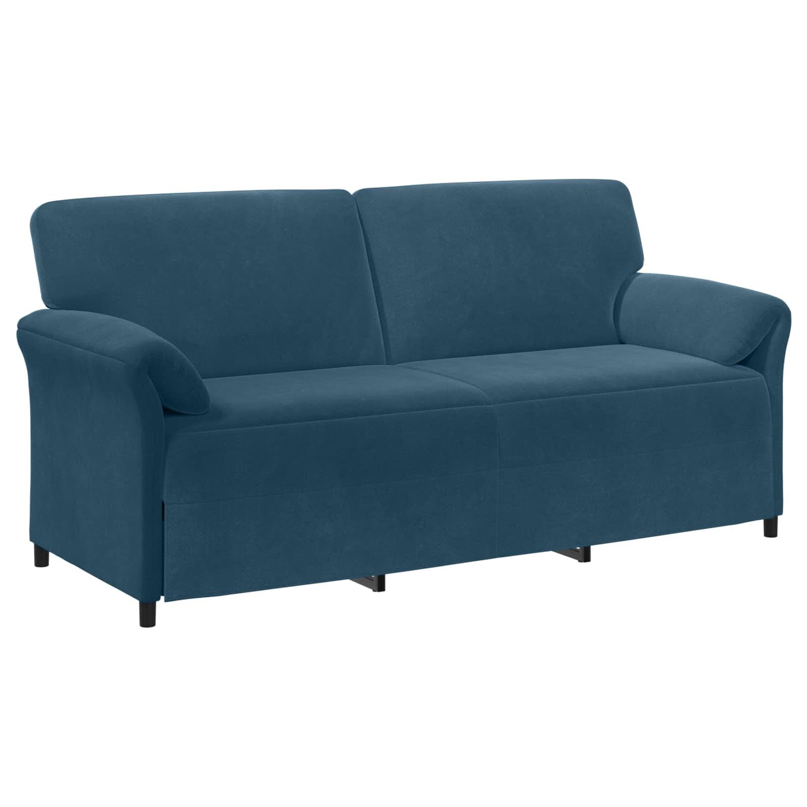 3-Sitzer-Sofa Blau 198 x 83 x 95 cm Samt