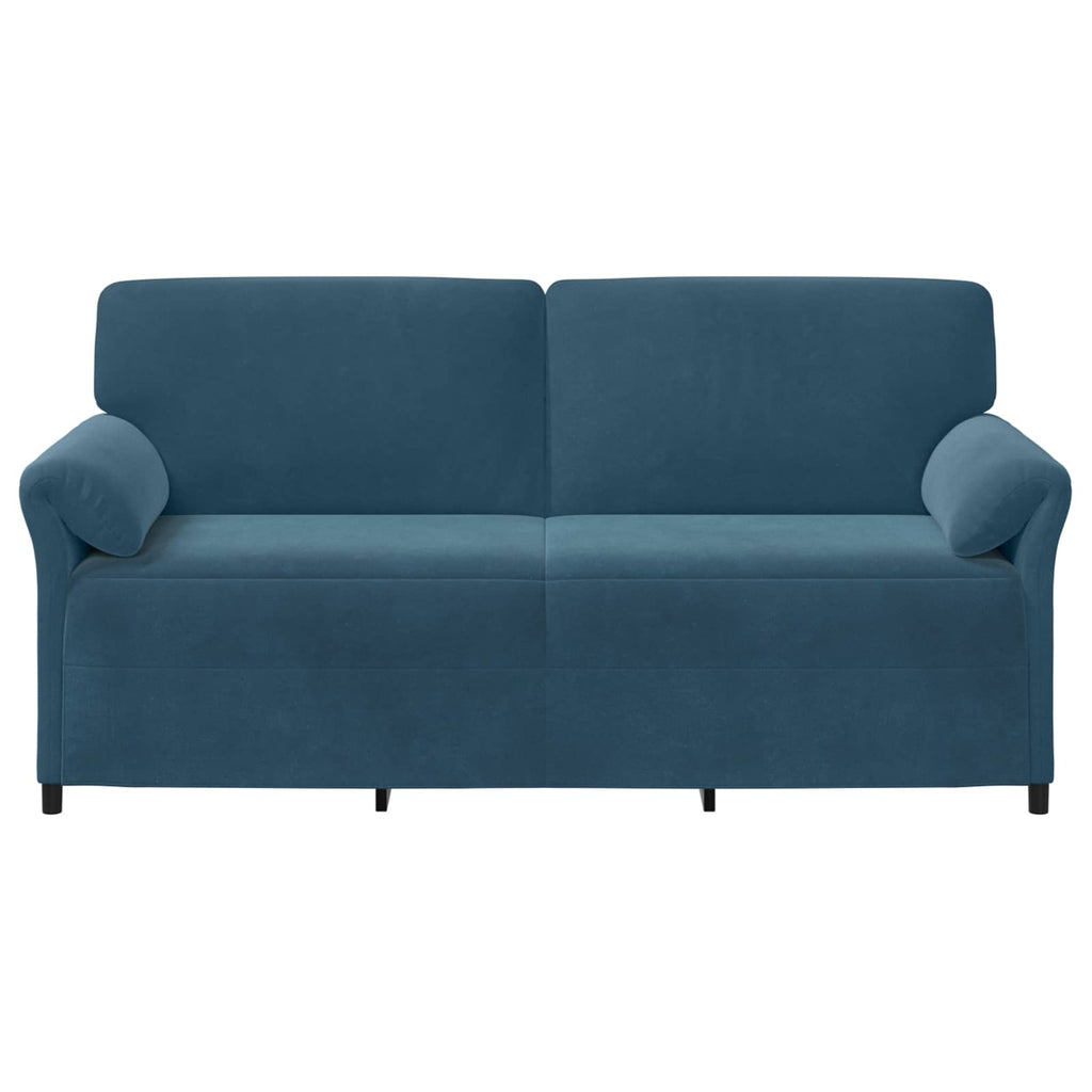 3-Sitzer-Sofa Blau 198 x 83 x 95 cm Samt