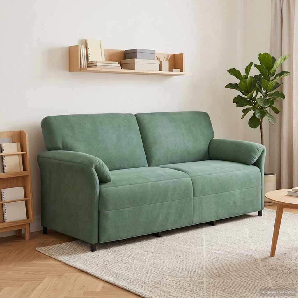 3-Sitzer-Sofa Meergrün 198 x 83 x 95 cm Samt