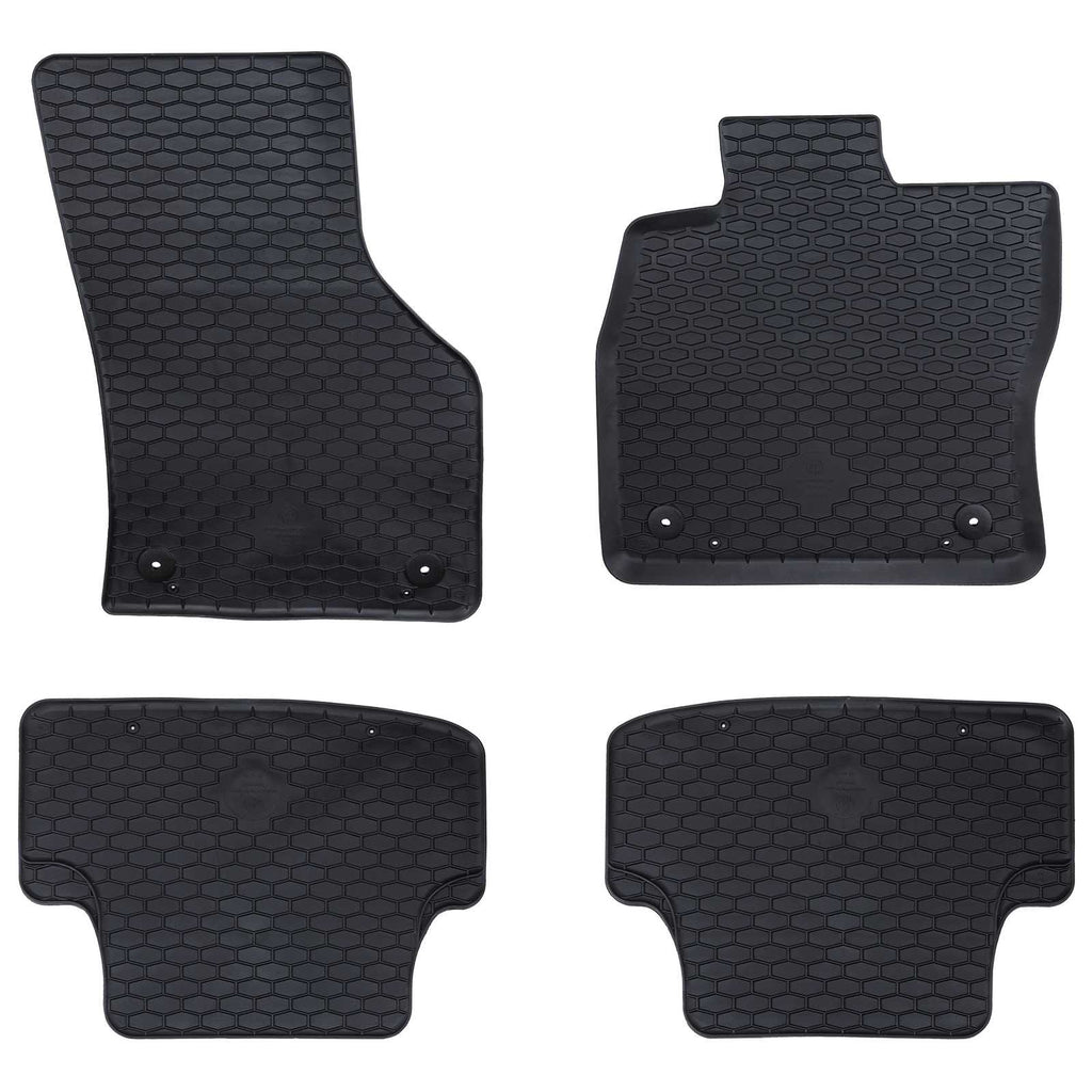 Autofußmatte 4-tlg. Schwarz geeignet für Audi A3 2012-2020 Gummi