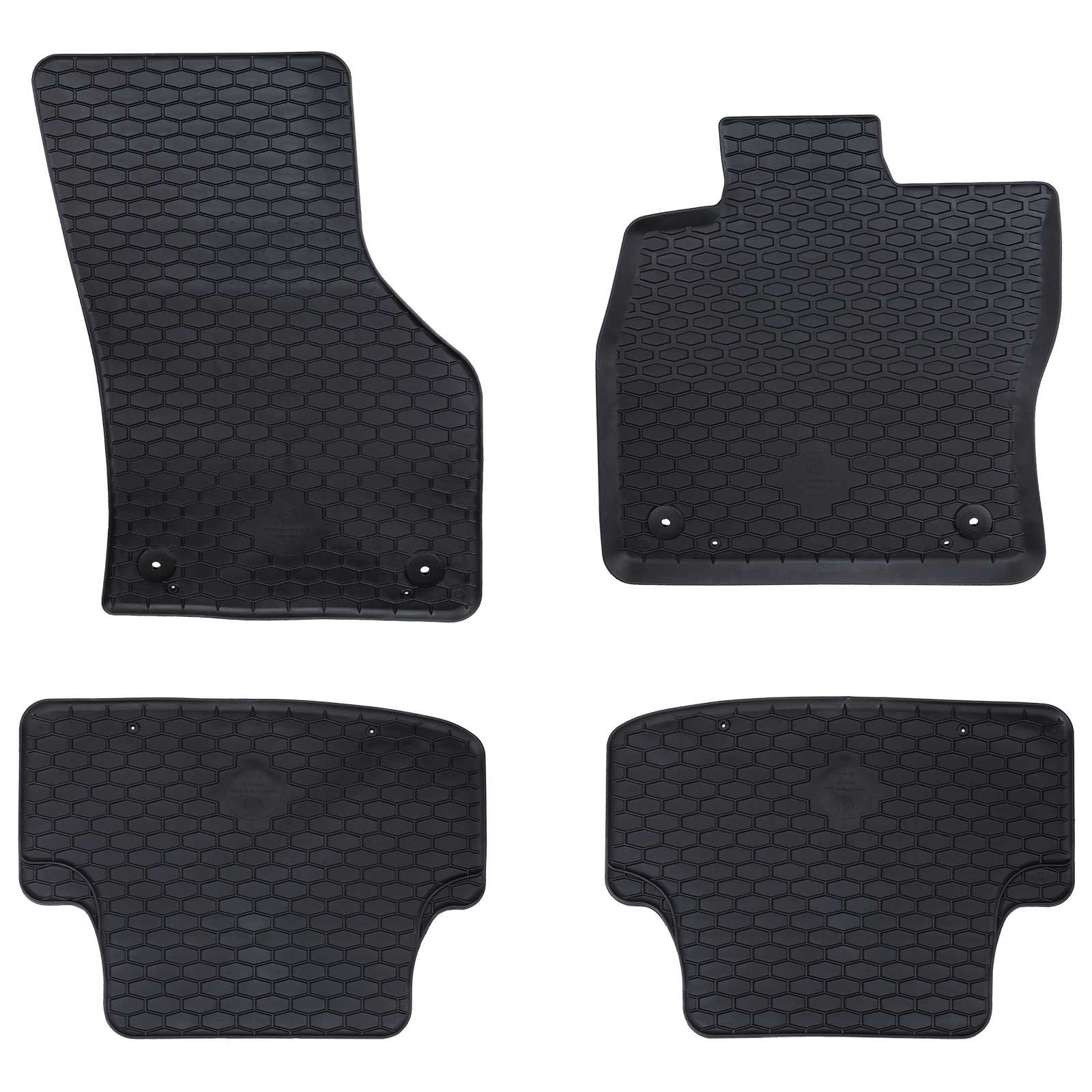Autofußmatte 4-tlg. Schwarz geeignet für Audi A3 2012-2020 Gummi