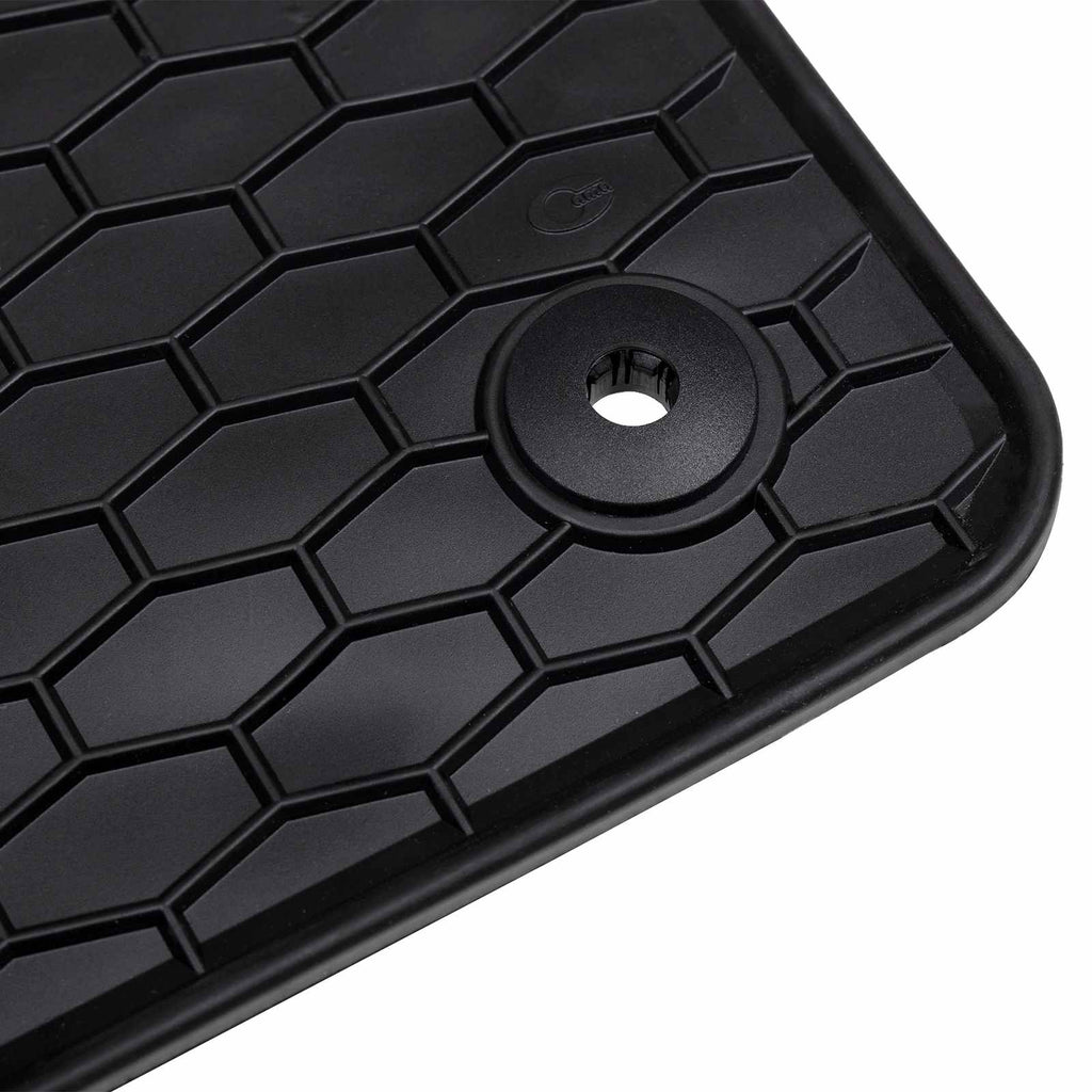 Autofußmatte 4 pcs Schwarz Gummi