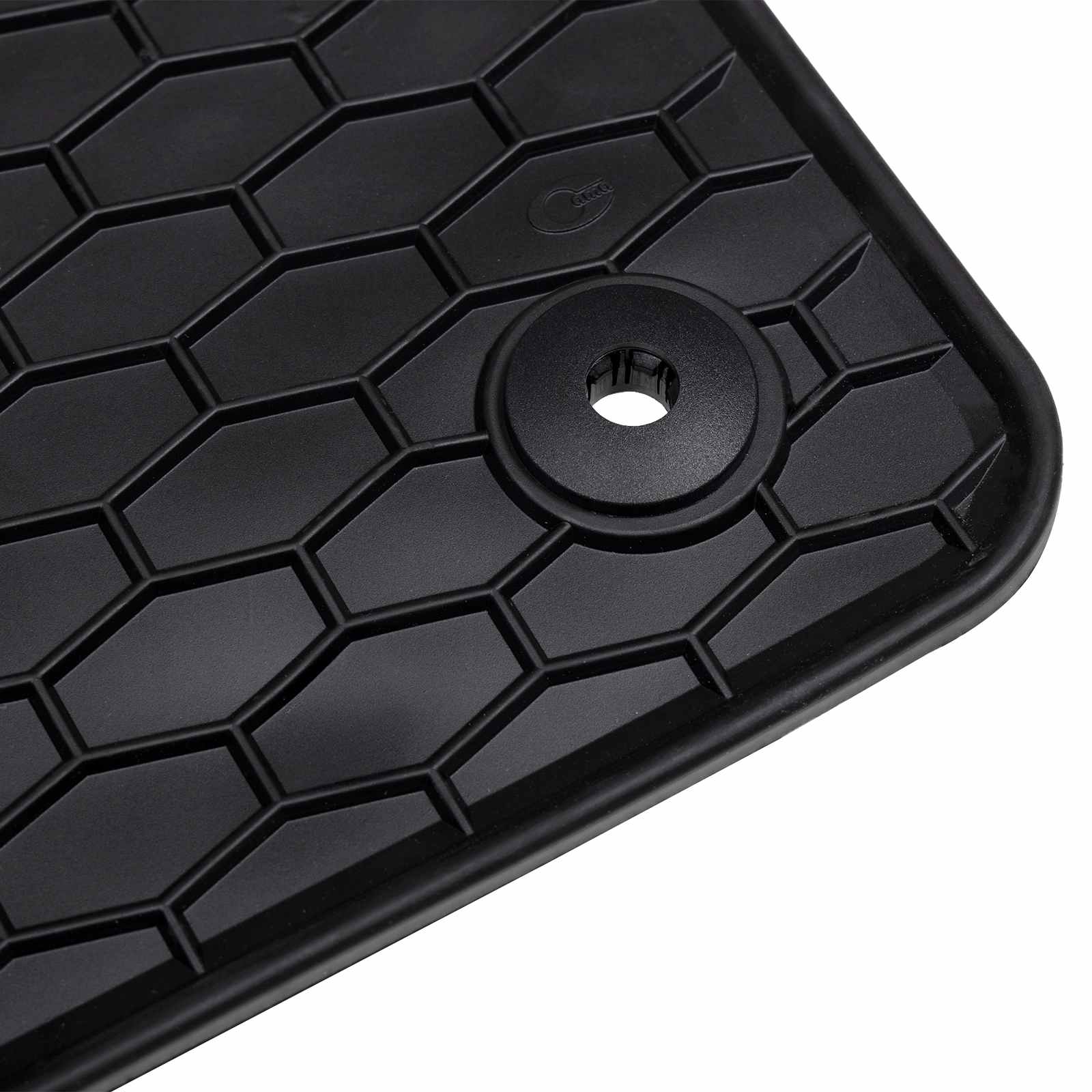 Autofußmatte 4 pcs Schwarz Gummi