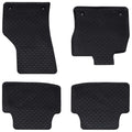 Autofußmatte 4 pcs Schwarz Gummi