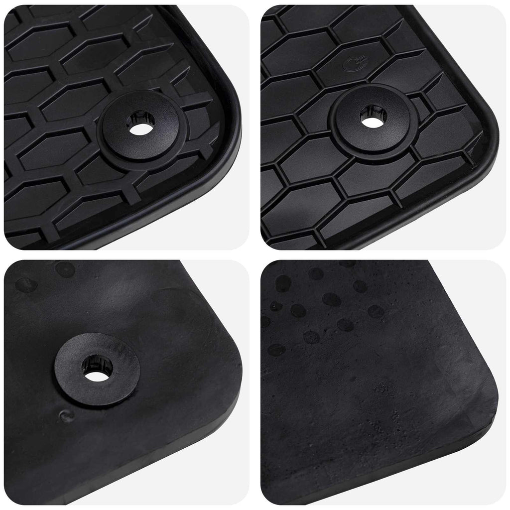 Autofußmatte 4 pcs Schwarz Geeignet für VW T-ROC 2017- Gummi