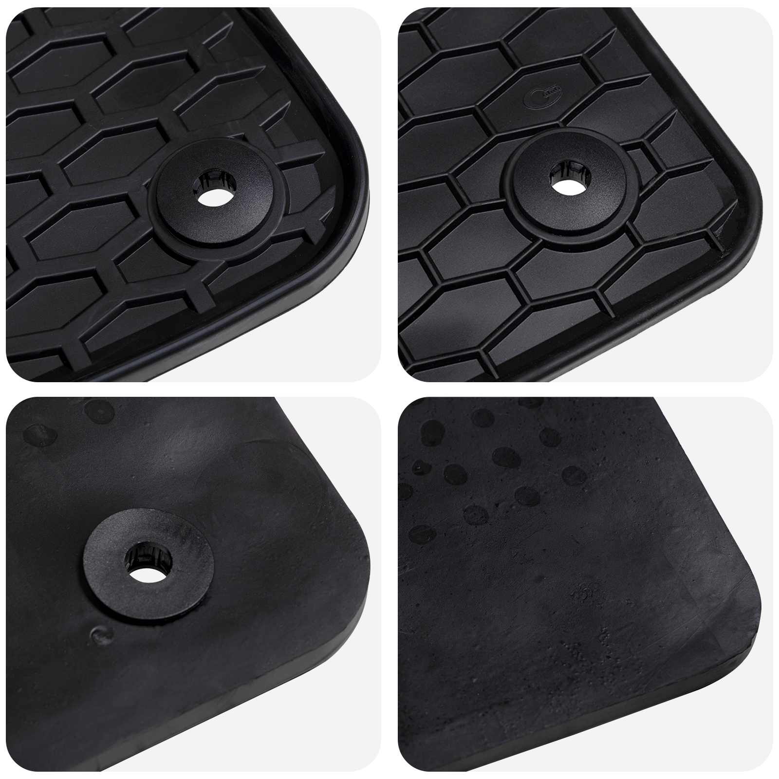 Autofußmatte 4 pcs Schwarz Geeignet für VW T-ROC 2017- Gummi