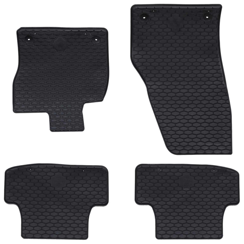 Autofußmatte 4 pcs Schwarz Geeignet für VW T-ROC 2017- Gummi