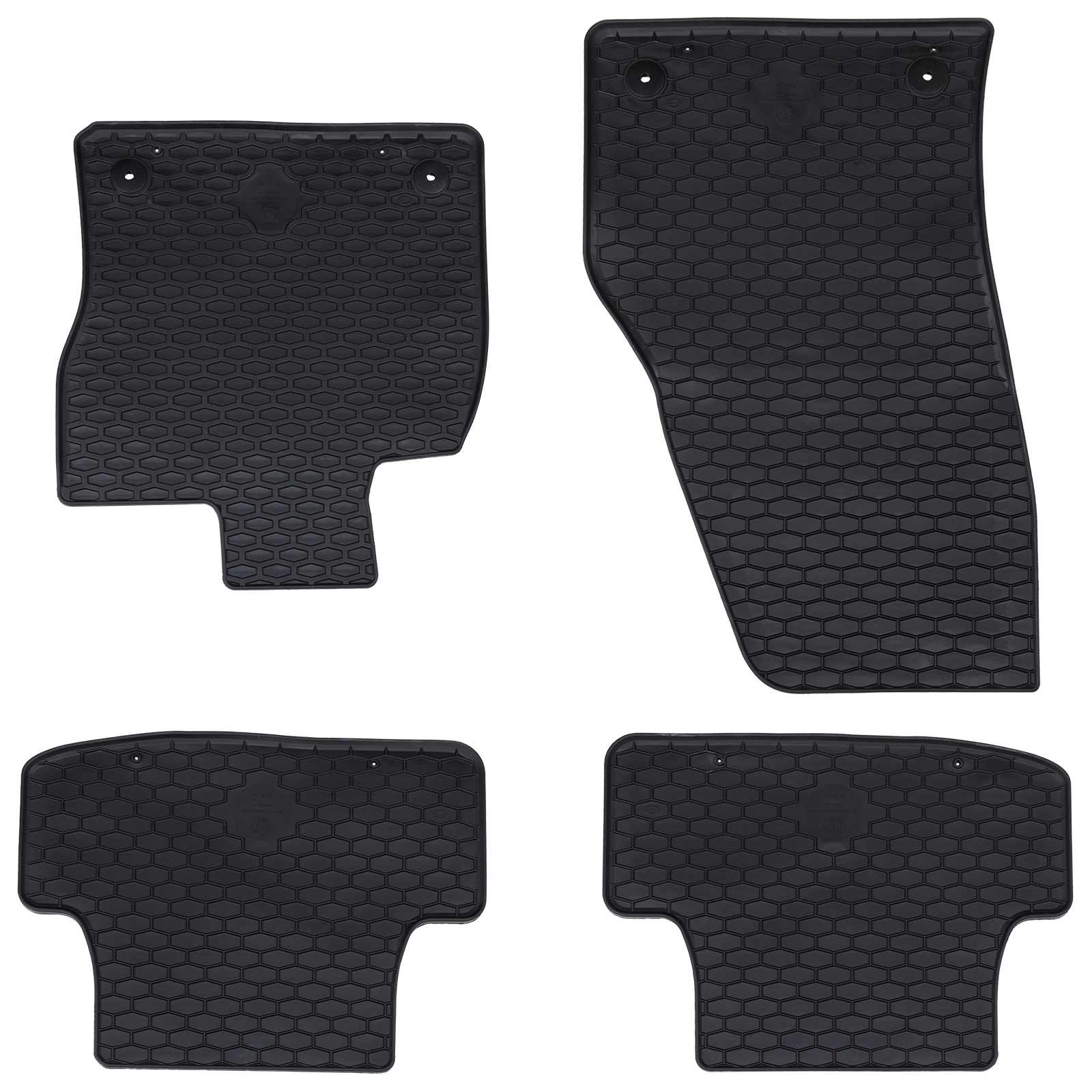 Autofußmatte 4 pcs Schwarz Geeignet für VW T-ROC 2017- Gummi