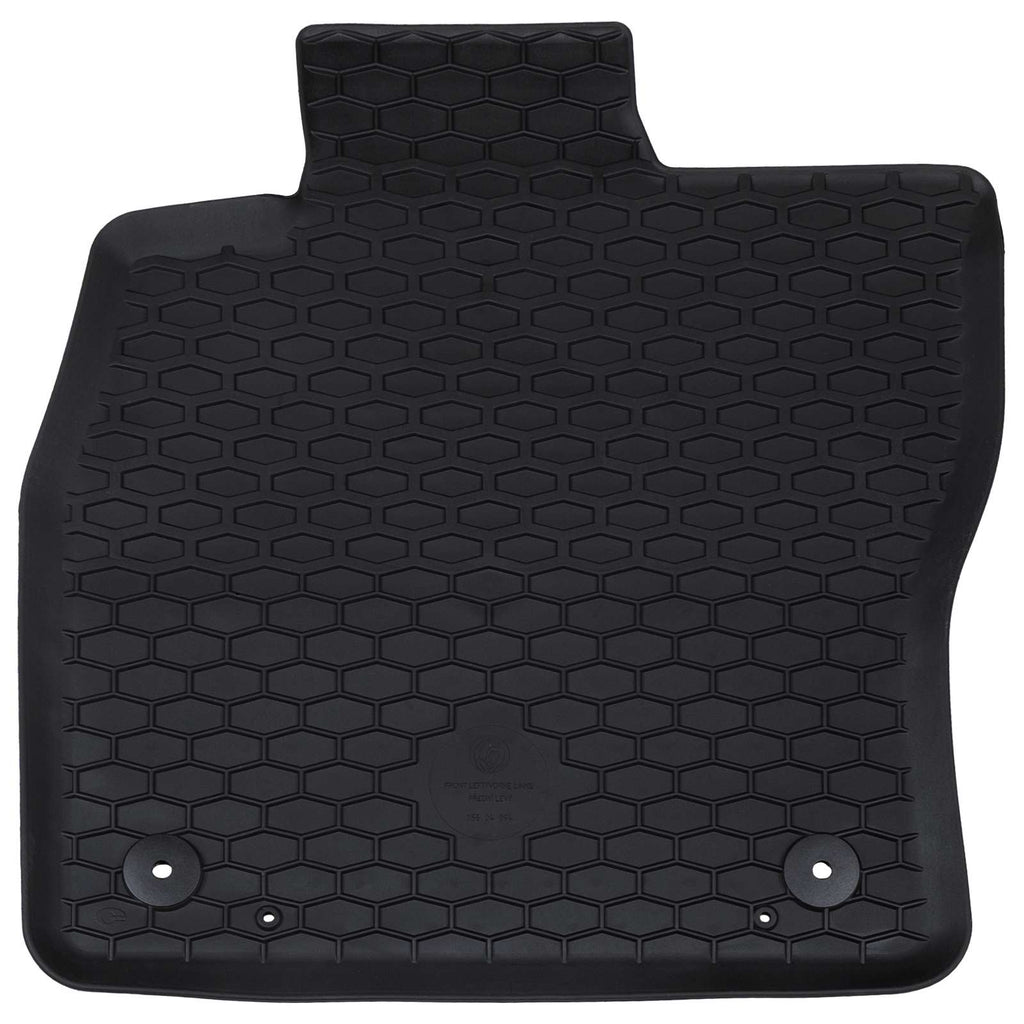 Autofußmatte 4 pcs Schwarz Geeignet für Sitz LEON 2020- Gummi