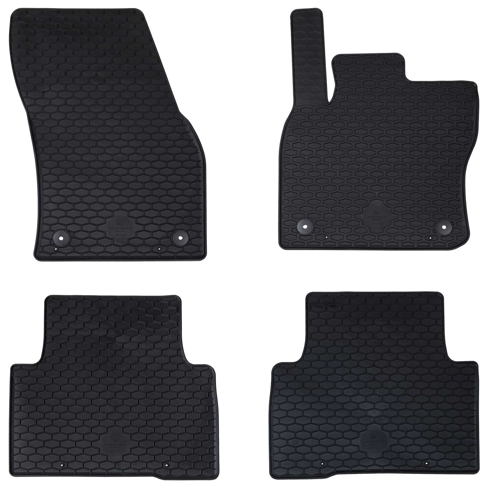 Autofußmatte 4 pcs Schwarz geeignet für VW TIGUAN 2016-2023