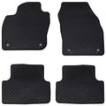 Autofußmatte 4 pcs Schwarz geeignet für VW T-CROSS 2019- Gummi