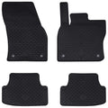 Autofußmatte 4 pcs Schwarz geeignet für Sitz ATECA 2016- Gummi