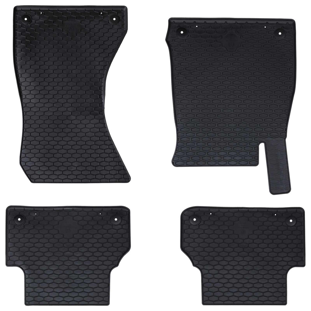 Autofußmatte 4 pcs Schwarz Geeignet für Audi A4 B9 2015-2024