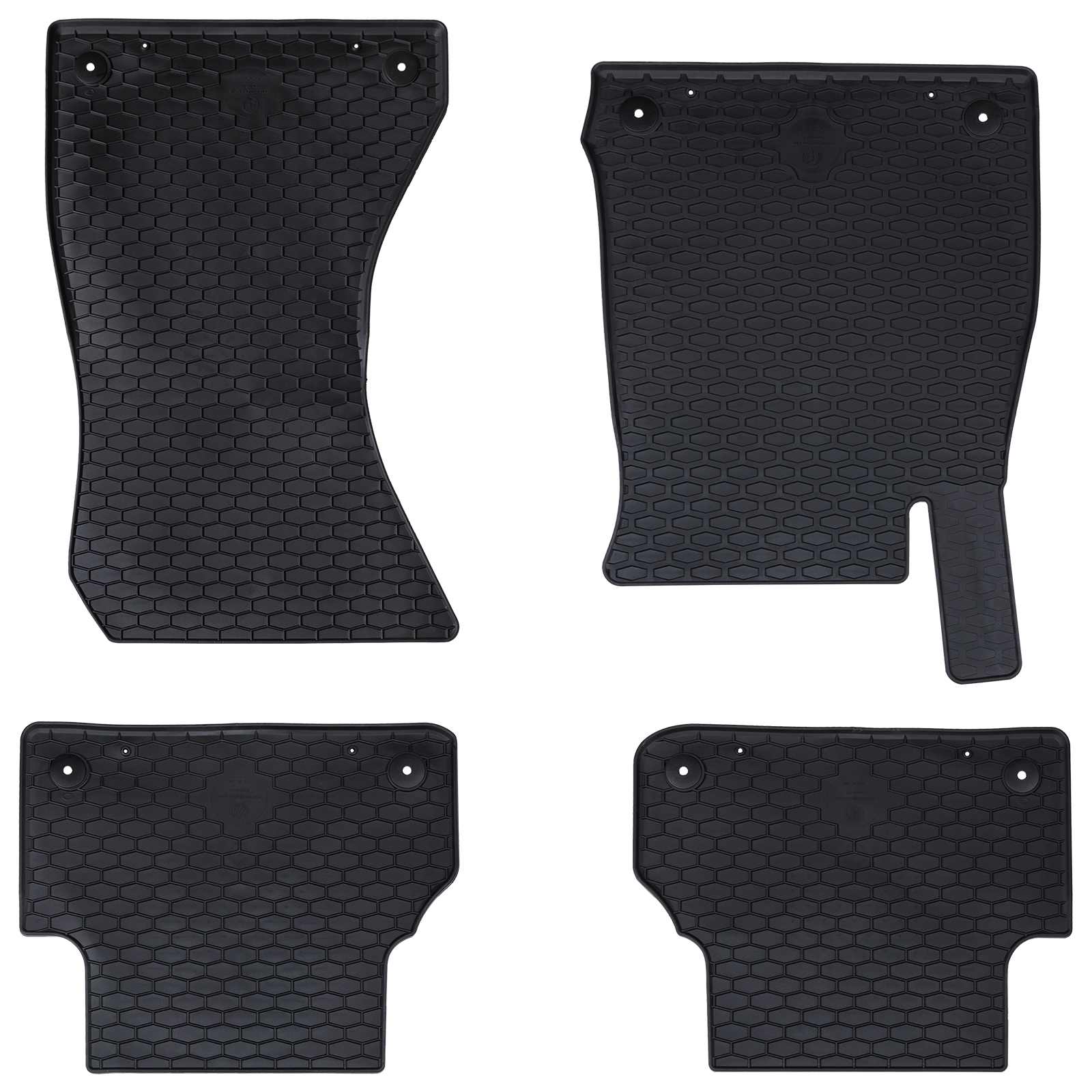 Autofußmatte 4 pcs Schwarz Geeignet für Audi A4 B9 2015-2024