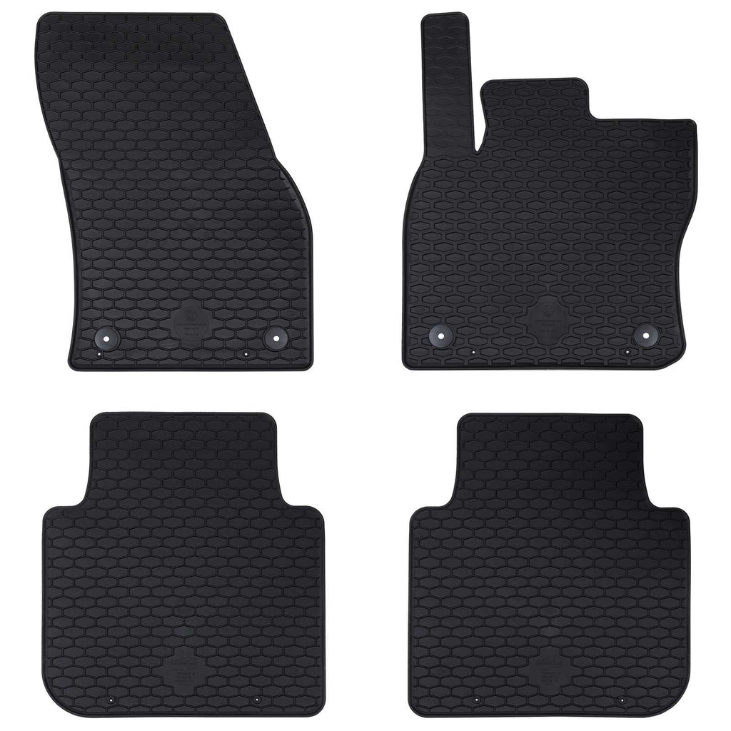 Autofußmatte 4 pcs Schwarz Geeignet für Škoda KODIAQ 2017-2023
