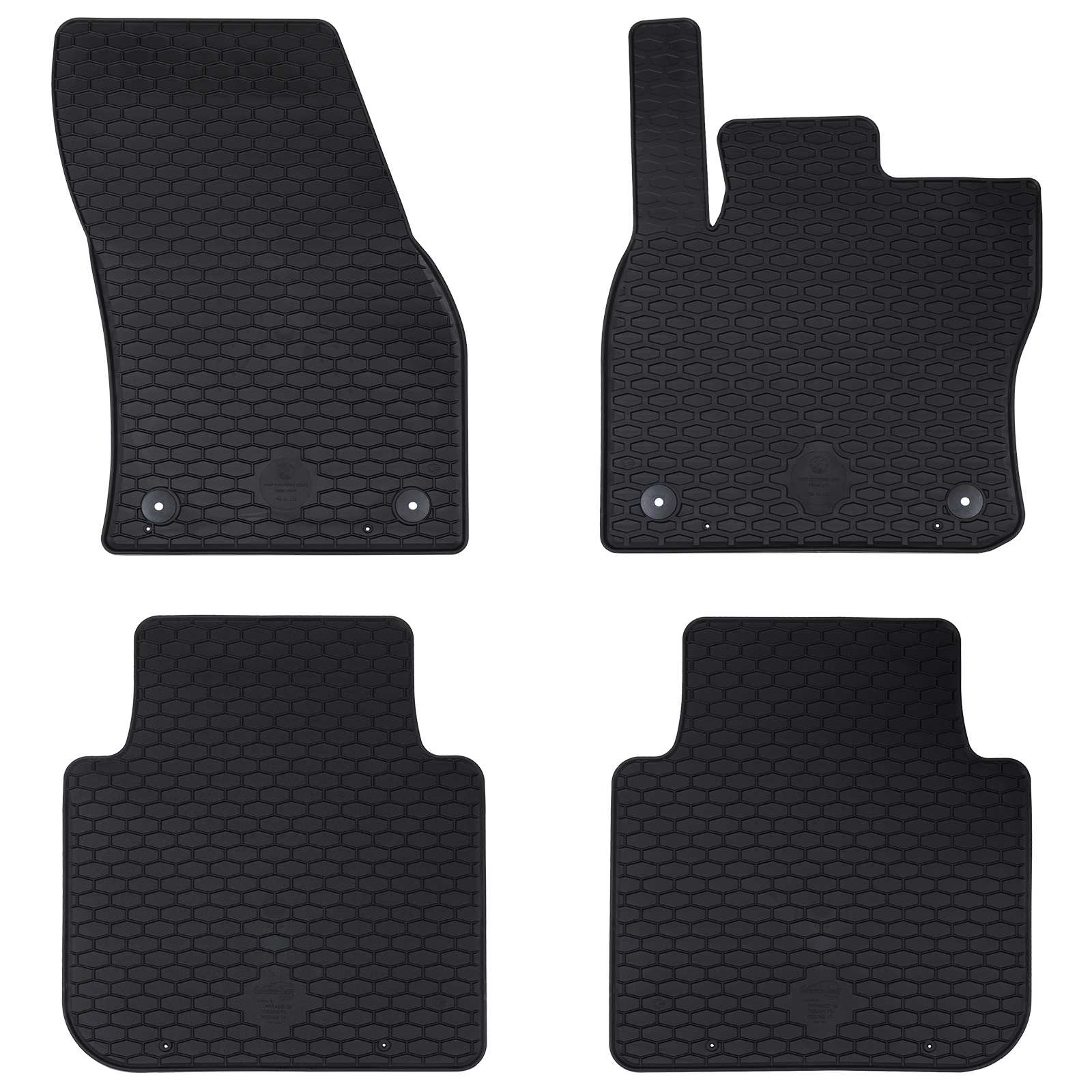 Autofußmatte 4 pcs Schwarz Geeignet für Škoda KODIAQ 2017-2023