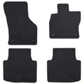 Autofußmatte 4 pcs Schwarz Gummi