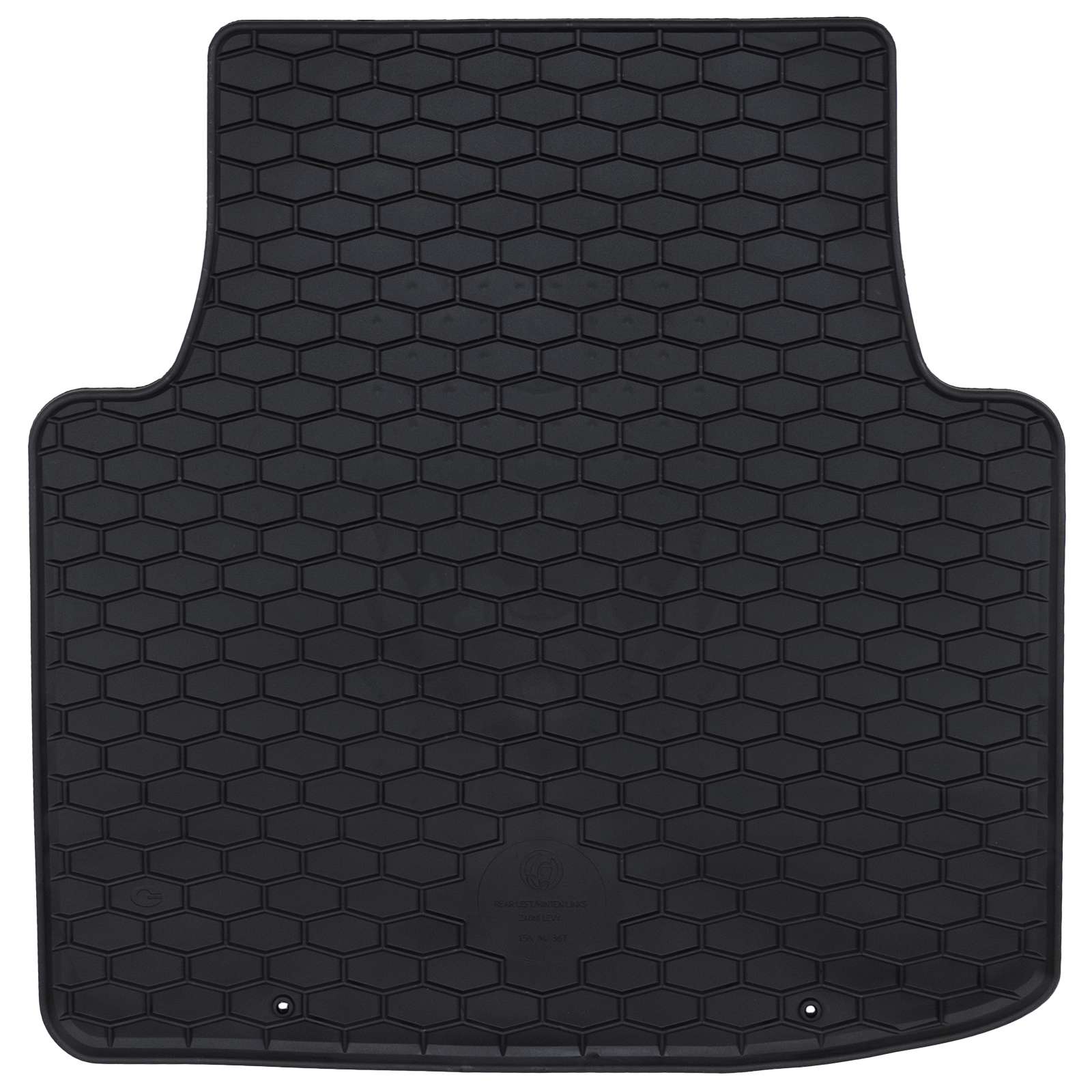 Autofußmatte 4 pcs Schwarz Gummi